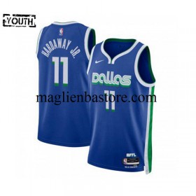 Maglia NBA Dallas Mavericks Tim Hardaway JR 11 Nike City Edition 2022-2023 Blu Swingman - Bambino